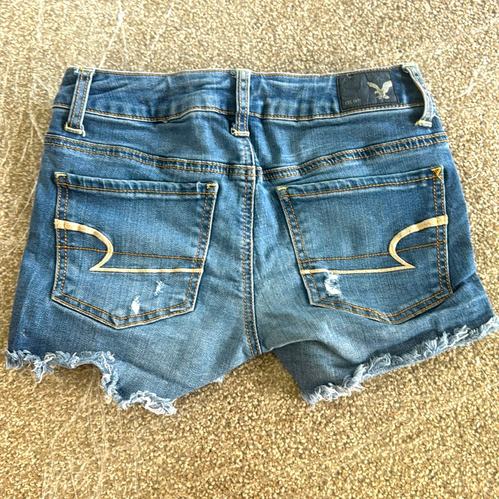 American Eagle Midi Jean Shorts size 0